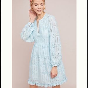 Anthropologie eyelet babydoll dress